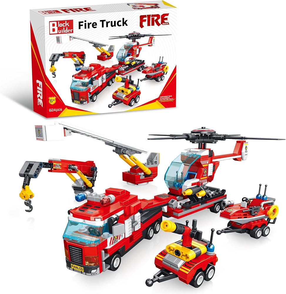 Fire Rescue Truck building block set