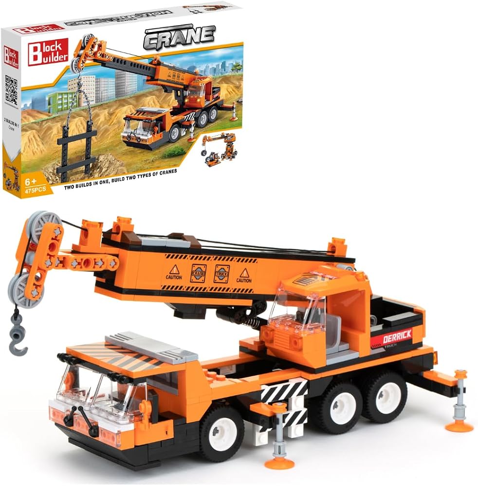 Mobile Crane + Tower Crane building block set