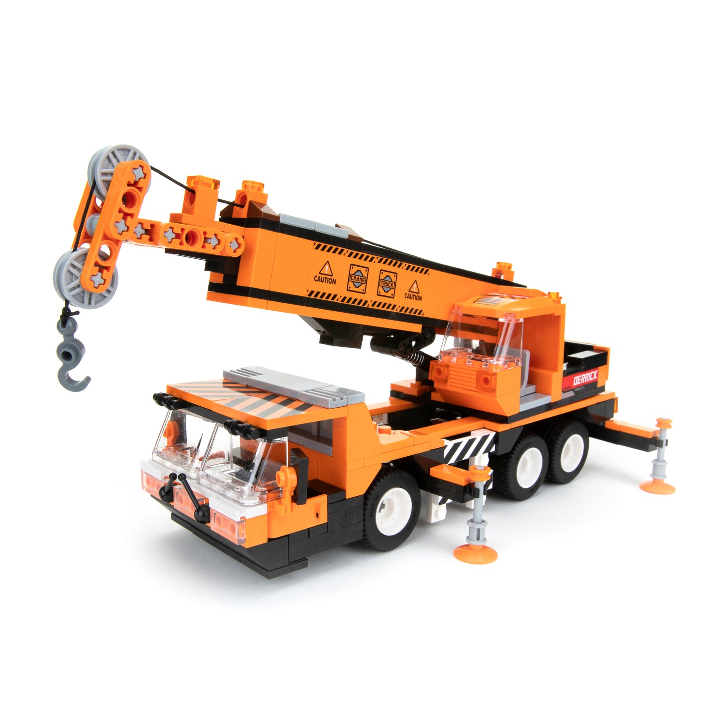 Block Builder Mobile Crane Building Block Set (475pcs) and Construction Tower Crane.